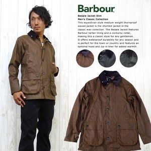 Barbour Slim Bedale Brown Medium